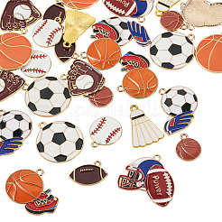 30Pcs 10 Styles Alloy Enamel Pendants&nbsp;ENAM-TA0003-48