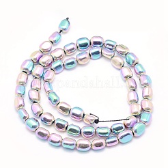 Electroplate Non-magnetic Synthetic Hematite Beads Strands&nbsp;G-L488-B-25
