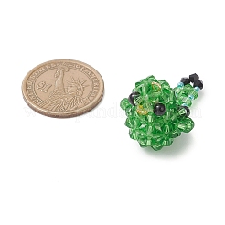 Glass Beaded Bird Charms&nbsp;PALLOY-MZ00972-01