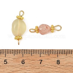 Natural Gemstone Beaded Connector Charms&nbsp;PALLOY-JF06057