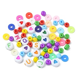 Opaque Acrylic & Handmade Polymer Clay & Glass Seed Beads Set&nbsp;MACR-CJ0001-56
