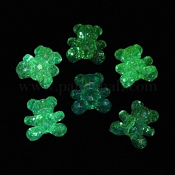 Luminous Rainbow Iridescent Plating Transparent Acrylic Beads&nbsp;PACR-C007-03