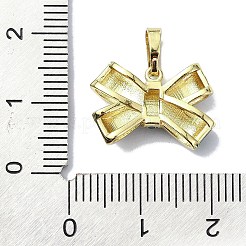 Rack Plating Brass Enamel Pendant Rhinestones Settings&nbsp;KK-M282-05G