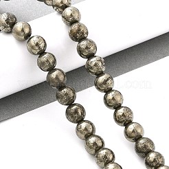 Natural Pyrite Beads Strands&nbsp;G-A250-A01-01