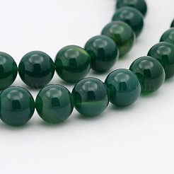 Natural Teal Jade Round Beads Strands&nbsp;G-P070-09-8mm