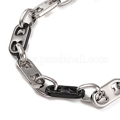 201 Stainless Steel Mariner Link Chain Bracelets&nbsp;BJEW-B078-65EBP