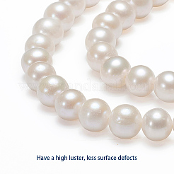 Natural Cultured Freshwater Pearl Beads Strands&nbsp;PEAR-E002-25-01