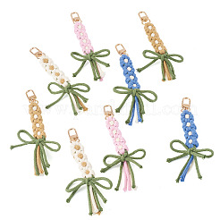 8Pcs 4 Colors Cotton Pendant Decorations&nbsp;HJEW-TA00405