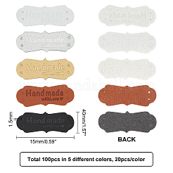 Imitation Leather Labels&nbsp;DIY-NB0001-94