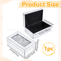 Crushed Diamond Mirrored Jewelry Storage Cases&nbsp;CON-WH0100-22