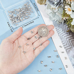 100Pcs Brass Friction Ear Nuts&nbsp;KK-BBC0028-59S