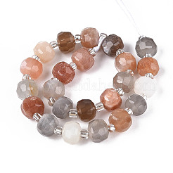 Natural Multi-Moonstone Beads Strands&nbsp;G-N327-08A-08