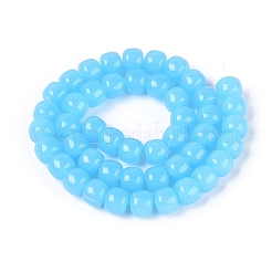 Imitation Jade Glass Beads Strands&nbsp;GLAA-Q106-02A-A05