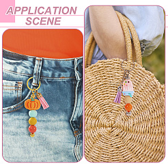16Pcs 8 Styles Alloy & Iron Bar Beadable Keychain Bar&nbsp;FIND-TA0006-55