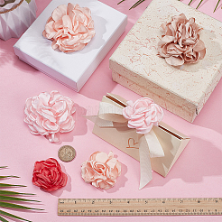 18Pcs 9 Colors Polyester Flower Ornament Accessories&nbsp;DIY-AR0004-98
