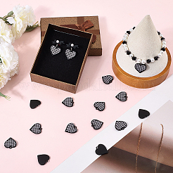 16Pcs Spary Painted Alloy Polyester Pendants&nbsp;FIND-SC0016-85