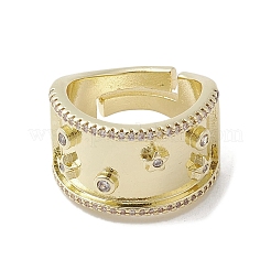Brass Adjustable Rings&nbsp;RJEW-K257-85C-G