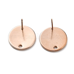201 Stainless Steel Stud Earring Findings&nbsp;STAS-P308-09C-RG