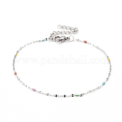 Enamel Chain Bracelets&nbsp;BJEW-JB06286