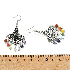 Gemstone Tassel Chandelier Earrings&nbsp;EJEW-JE07176-01