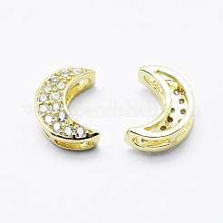Brass Micro Pave Cubic Zirconia Pendants&nbsp;ZIRC-G130-08G-NR