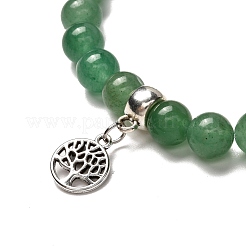 Tree of Life & Lotus Stretch Bracelets Set for Men Women&nbsp;BJEW-JB06723