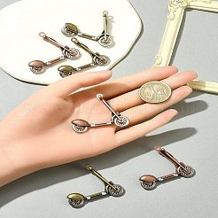 6Pcs 2 Colors Tibetan Style Alloy Pendants&nbsp;FIND-FS0002-58