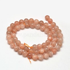 Natural Sunstone Round Bead Strands&nbsp;LS-G-F266-11-6mm