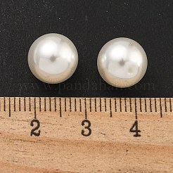Baking Paint Pearlized Glass Pearl Round Beads&nbsp;HY-S004-01C
