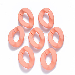 Opaque Spray Painted Acrylic Linking Rings&nbsp;OACR-S036-001B-I02