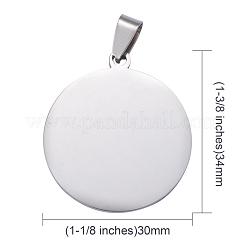 Tarnish Resistant 304 Stainless Steel Pendants&nbsp;STAS-I140-17S