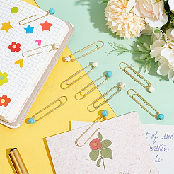 10Pcs 2 Styles Iron Oval Paper Clips&nbsp;AJEW-GA00004