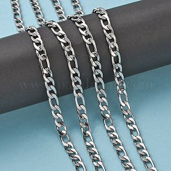 Tarnish Resistant 304 Stainless Steel Mother-Son Chains&nbsp;CHS-K001-32-7mm