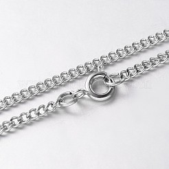 Iron Twisted Chain Necklaces&nbsp;NJEW-JN01046-02