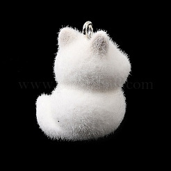 Flocking Opaque Resin Pendants&nbsp;RESI-G128-01O