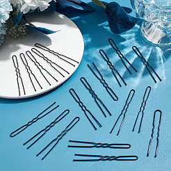100Pcs Hair Accessories Iron Hair Forks Findings&nbsp;OHAR-SC0001-08