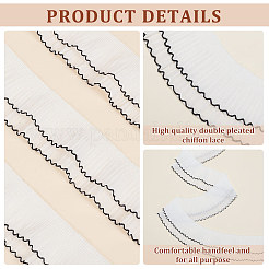 6 Yards 2-Layer Polyester Pleated Ribbon&nbsp;OCOR-FG0002-03B