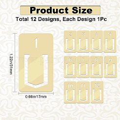 1 Set Brass Bookmarks&nbsp;OFST-CP0001-03
