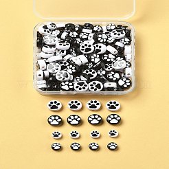 180Pcs 4 Styles Opaque Acrylic Beads&nbsp;OACR-FS0002-12