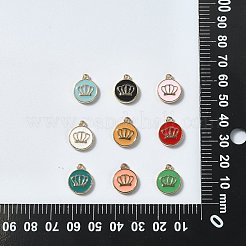 45Pcs 9 Colors Alloy Enamel Charms&nbsp;ENAM-CJ0004-56