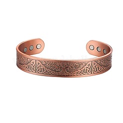 Tree of Life Pattern Alloy Magnetic Cuff Bangles for Men&nbsp;FS-WG37AAB-01