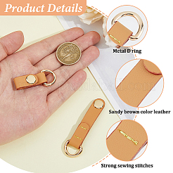 Leather Short Suspension Clasps&nbsp;PURS-WH0008-13B