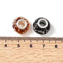 Glow In The Dark Handmade Luminous Style Lampwork Large Hole European Beads&nbsp;X-LPDL-R007-02