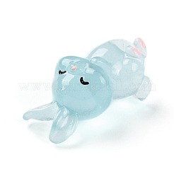 Luminous Resin Rabbit Ornament&nbsp;DJEW-R011-02D
