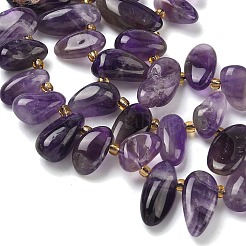 Natural Amethyst Beads Strands&nbsp;G-P604-A16-01