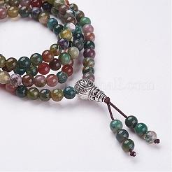 Natural Indian Agate Wrap Bracelets&nbsp;BJEW-JB02890