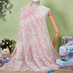 Flower Pattern Polyester Lace Fabric&nbsp;DIY-WH0591-145