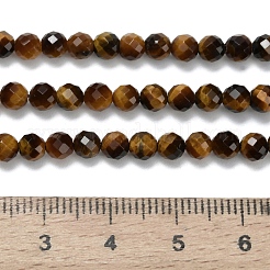 Natural Tiger Eye Beads Strands&nbsp;G-L642-F01-4mm