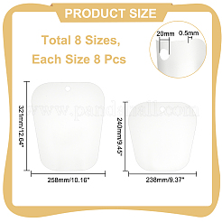 16Pcs 2 Styles PP Plastic Boots Support&nbsp;AJEW-PH0011-05