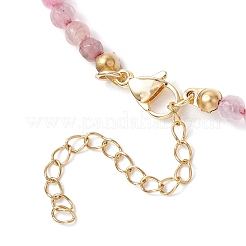 Summer Beach Dyed Natural Agate Round Beaded Necklaces&nbsp;NJEW-JN05262-01